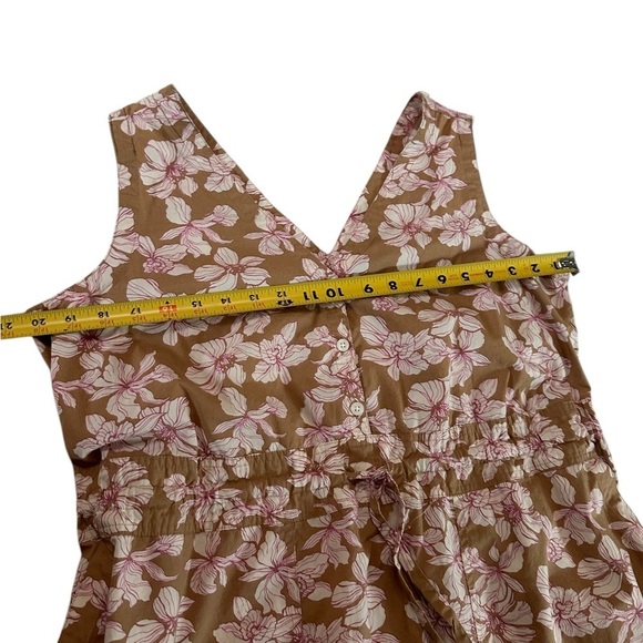 GAP Women MIDI HANKERCHIEF HEM DRESS Floral  multicolor Size L Petite - Picture 8 of 17